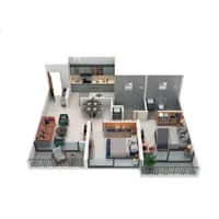 My Home Sanctuary Mamurdi 2 BHK Floor Plan Image