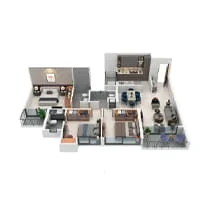 My Home Sanctuary Mamurdi 3 BHK Floor Plan Image